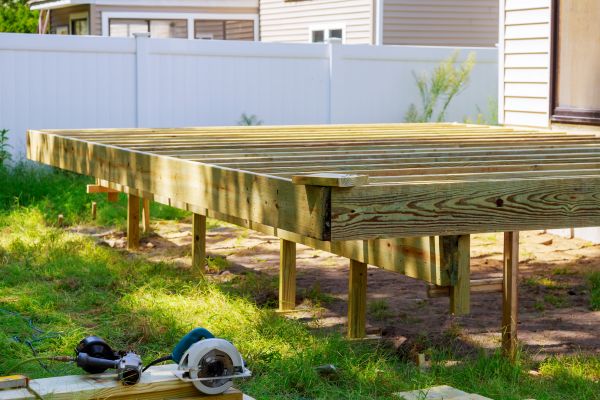 Elevated Deck Installation in Davis